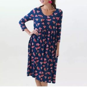 Agnes & Dora Oakley Dress Watermelon Print Large